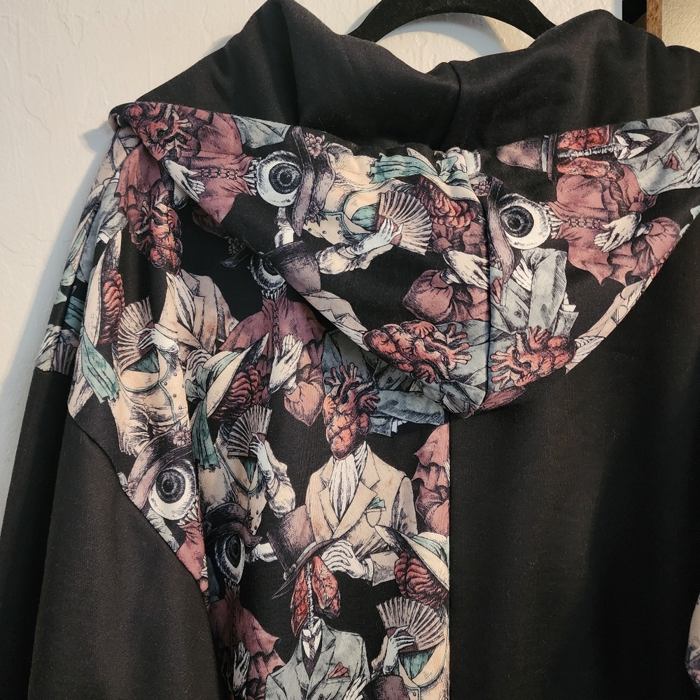 Drug Honey Graphic Black Zip-Up Hoodie - Picture 4 of 4